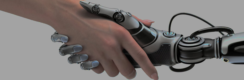 Human hand shaking robot Ai Hand Poster Session