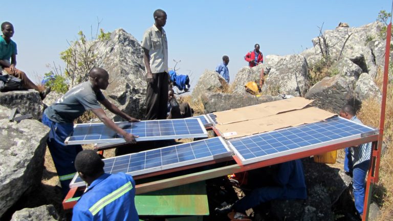 Setting up soloar panels in rural area