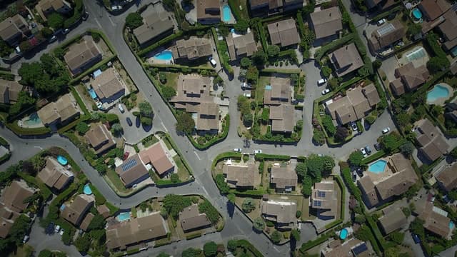 satelite view of suburbs Sustainable Cities
