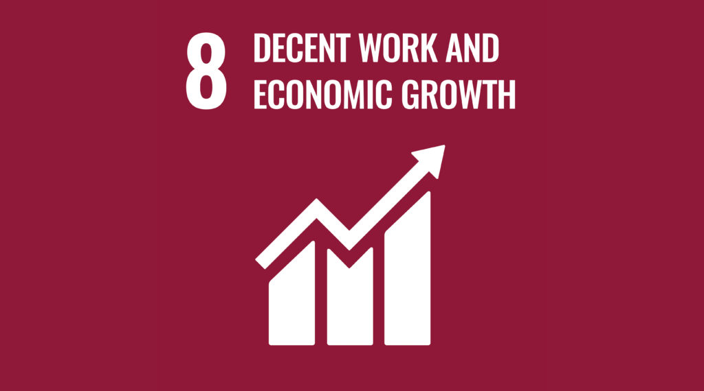 SDG 8 - Decent Work and Economic Growth Banner